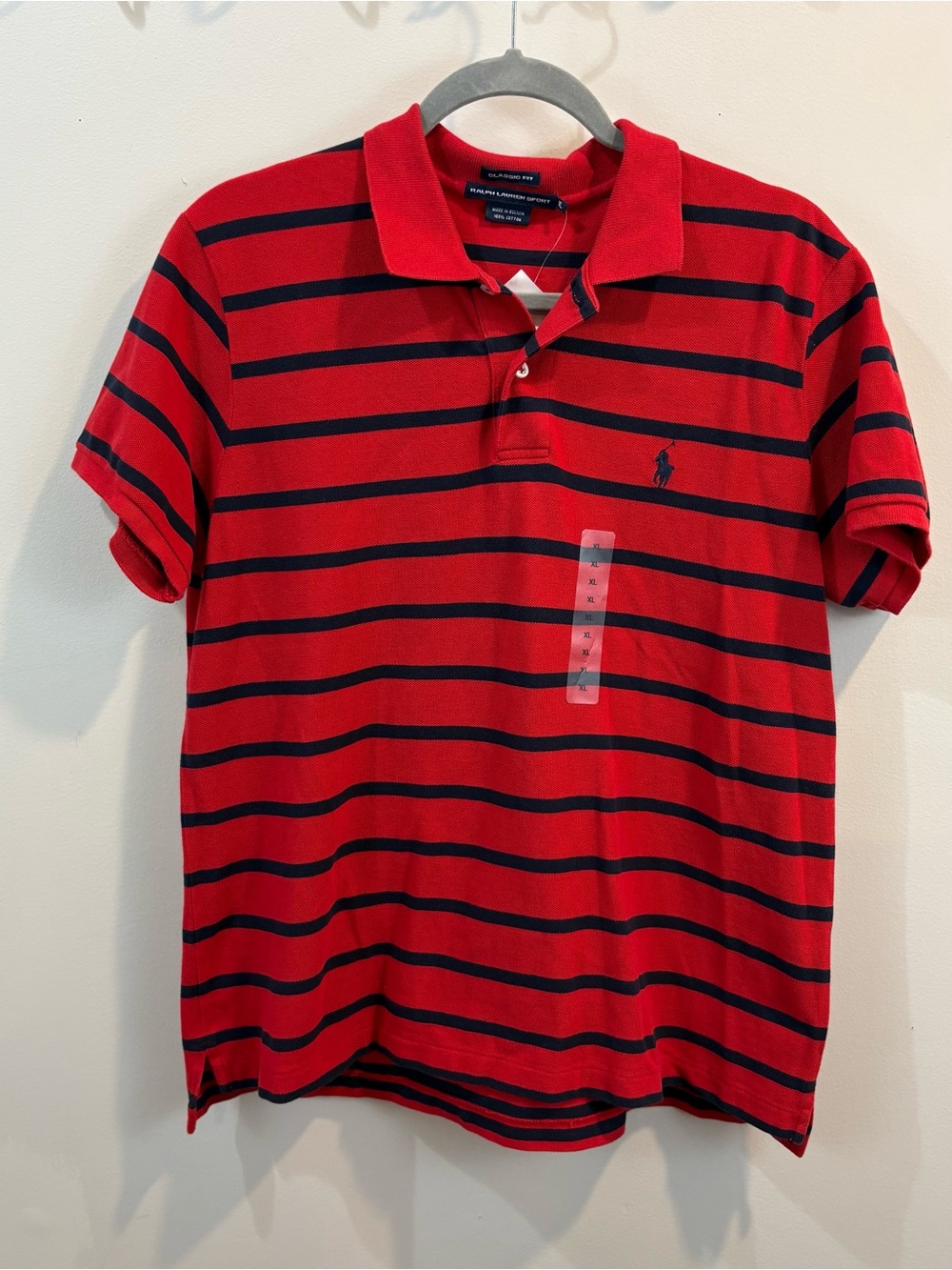 NWT Ralph Lauren Sport Classic Fit Preppy Striped Polo Shirt Size XL
